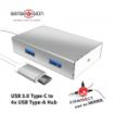 Obrázek Club3D hub USB 3.0 typ C na 4x USB s podporou pro SSD