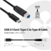 Obrázek Club3D Kabel USB 3.1 typ C Gen2 na USB typ B (M/M), 1m