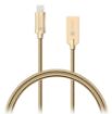 Obrázek CONNECT IT Wirez Steel Knight Lightning - USB, metallic gold, 1 m