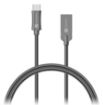 Obrázek CONNECT IT Wirez Steel Knight USB-C (Type C) - USB-A, metallic anthracite, 1 m