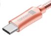 Obrázek CONNECT IT Wirez Steel Knight USB-C (Type C) - USB-A, metallic rose-gold, 1 m