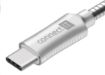 Obrázek CONNECT IT Wirez Steel Knight USB-C (Type C) - USB-A, metallic silver, 1 m