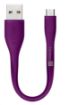 Obrázek CONNECT IT Wirez Micro USB - USB pro power banky, fialový, 13 cm