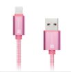 Obrázek CONNECT IT Wirez Premium Metallic Lightning - USB, rose gold, 1m