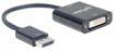 Obrázek MANHATTAN adaptér DisplayPort 1.2a Male to DVI-D Female, Active, 23 cm, Black