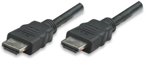 Obrázek MANHATTAN kabel HDMI s Ethernetem, HEC, ARC, 3D, 4K, stíněný, 15m, Black