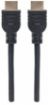 Obrázek MANHATTAN kabel In-wall CL3 High Speed HDMI s Ethernetem, HEC, ARC, 3D, 4K, stíněný, 1m, Black