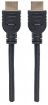 Obrázek MANHATTAN kabel In-wall CL3 High Speed HDMI s Ethernetem, HEC, ARC, 3D, 4K, stíněný, 2m, Black