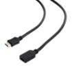 Obrázek GEMBIRD Kabel CABLEXPERT HDMI-HDMI 3m, 1.4, M/F stíněný, zlacené kontakty, prodlužovací, černý