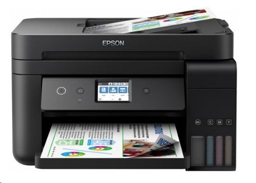 Obrázek EPSON tiskárna ink EcoTank L6190, 4v1, A4, 33ppm, Ethernet, Wi-Fi (Direct), Duplex,  LCD, ADF, 3 roky záruka po reg.