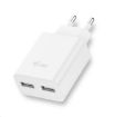 Obrázek iTec USB Power Charger 2 Port 2.4A - USB nabíječka - bílá