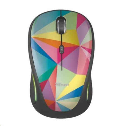 Obrázek TRUST Myš Yvi Wireless Mouse USB, geometrics