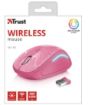 Obrázek TRUST Myš Yvi Wireless Mouse USB, pink (růžová)