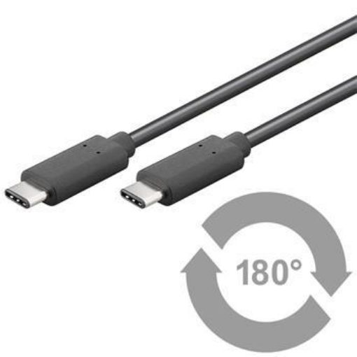 Obrázek PremiumCord USB-C/male - USB-C/male, černý, 1m