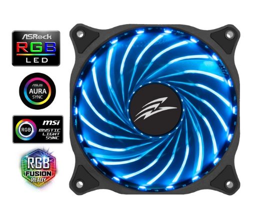 Obrázek EVOLVEO 12R1, PWM, 6pin, 12V, RGB ventilátor 120mm