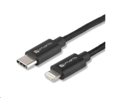 Obrázek 4smarts nabíjecí kabel USB-C -> Lightning, černá