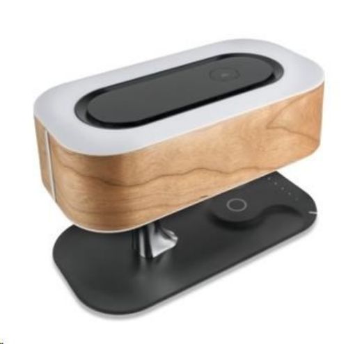 Obrázek 4smarts Qi indukční nabíječka Bonsai s BT reproduktorem a LED osvětlením, černá