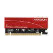 Obrázek AXAGON PCEM2-S, PCIe x16 - M.2 NVMe M-key slot adaptér, kovový kryt pro pasivní chlazení