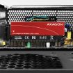 Obrázek AXAGON PCEM2-S, PCIe x16 - M.2 NVMe M-key slot adaptér, kovový kryt pro pasivní chlazení