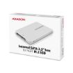 Obrázek AXAGON RSS-M2SD, SATA - M.2 SATA SSD, interní 2.5" ALU box, stříbrný