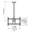 Obrázek Stropní držák Tv Fiber Mounts SDT3260 černý