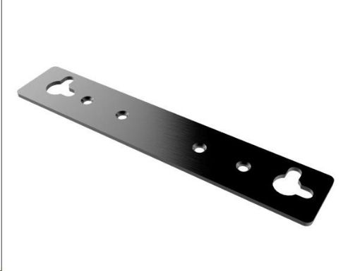 Obrázek AKASA Wall Mounting Bracket for Akasa RA02 / RA03 / RA04 Chassis, 2x držák