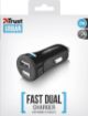 Obrázek TRUST nabíječka do auta 20W FAST DUAL CAR CHARGER FOR PHONES AND TABLETS, black