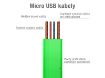 Obrázek AVACOM MIC-40G kabel USB - Micro USB, 40cm, zelená