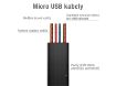 Obrázek AVACOM MIC-40K kabel USB - Micro USB, 40cm, černá