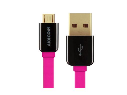Obrázek AVACOM MIC-40P kabel USB - Micro USB, 40cm, růžová