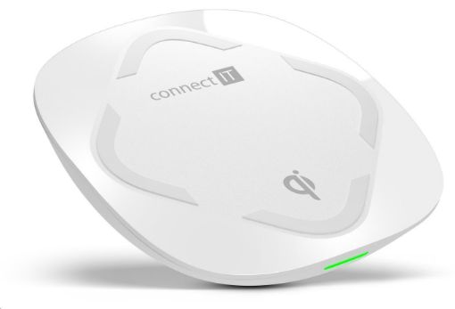 Obrázek CONNECT IT Qi CERTIFIED Wireless Fast Charge bezdrátová nabíječka, 10 W, bílá