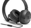 Obrázek JBL sluchátka TUNE500 32mm měnič, 20Hz-20kHZ, 16H, BLK