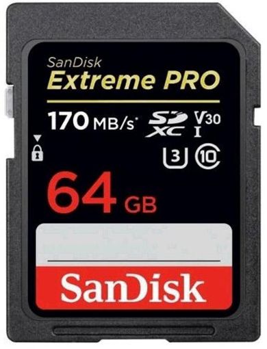 Obrázek SanDisk Extreme Pro SDXC 64GB 170MB/s V30 UHS-I