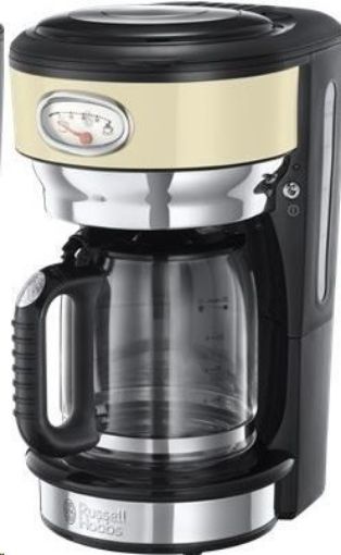 Obrázek Russell Hobbs 21702 Kávovar - RETRO glass cream