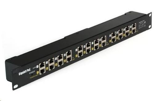 Obrázek POE injektor panel pasivní, gigabitový - 12 portů, stíněný