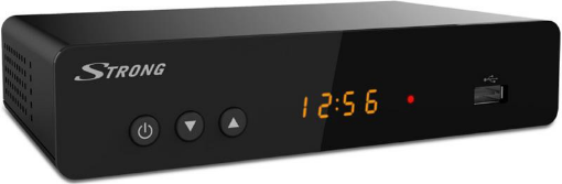 Obrázek STRONG DVB-T / T2 přijímač SRT 8222 / Full HD / H.265 / HEVC / twin tuner / PVR / EPG / USB / HDMI / LAN / SCART / černý 