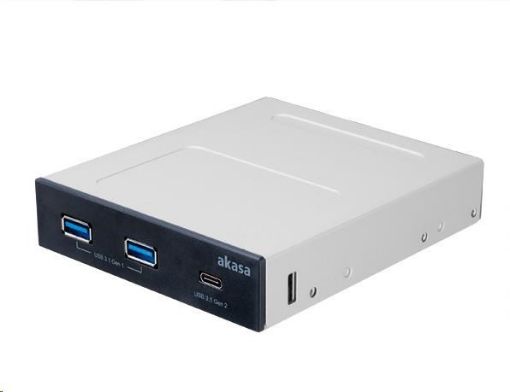 Obrázek AKASA přední panel, 2x USB 3.1 Gen1, USB 3.1 Gen2 Type-C, interní