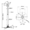 Obrázek Stropní držák na projektory Fiber Mounts T718-2 černý