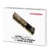 Obrázek AXAGON PCEM2-1U, PCIe x16/x8/x4 - M.2 NVMe M-key slot adaptér, 1U