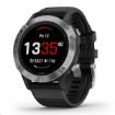 Obrázek Garmin GPS sportovní hodinky fenix6 Glass, Silver/Black Band