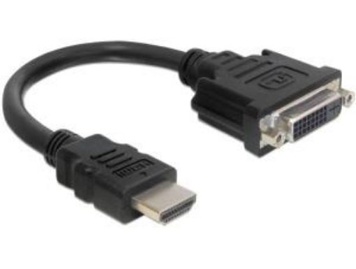 Obrázek Delock adaptér HDMI samec > DVI 24+1 samice, 20 cm