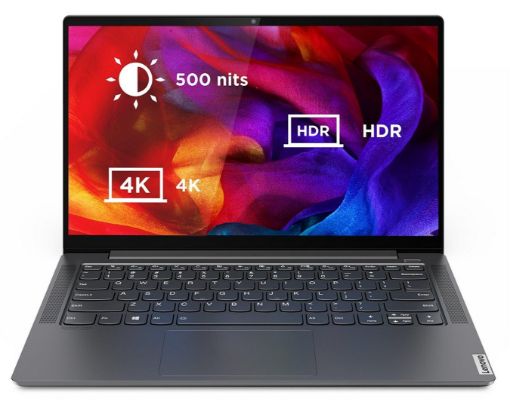 Obrázek Lenovo YOGA S740-14IIL   i7-1065G7  3,90GHz/16GB/SSD 1TB/14" 4K UHDHD/IPS/500nitů/HDR/MX250 2GB/Thunderbolt/WIN10 šedá