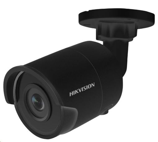 Obrázek HIKVISION IP kamera 4Mpix, H.265, 25 sn/s, obj. 2,8 mm (103°), PoE, IR 30m, IR-cut, WDR 120dB, anal, 3DNR, MicroSD,černá
