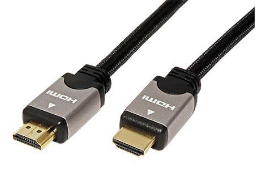 Obrázek High Speed HDMI kabel s Ethernetem, HDMI A(M) - HDMI A(M), černostříbrný, 10m