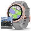 Obrázek Garmin GPS sportovní hodinky fenix6S PRO Sapphire, RoseGold/Gray Band (MAP/Music)