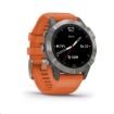 Obrázek Garmin GPS sportovní hodinky fenix6S PRO Sapphire, Titanium - Orange Band (MAP/Music)