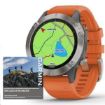 Obrázek Garmin GPS sportovní hodinky fenix6S PRO Sapphire, Titanium - Orange Band (MAP/Music)