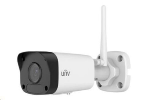 Obrázek Uniview IPC2122SR3-F40W-D, 2Mpix, 20 sn/s, H.265, obj. 4mm (86,5°), DC12V, Wi-Fi, ROI, 3DNR, MicroSDXC, IP67