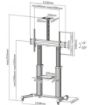 Obrázek Reflecta TV STAND 100VC  (60-100"/80kg, +5-10°, výš.152-254cm, V1000x600)