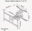 Obrázek Držák Tv sklopný Fiber Mounts SP600-P6